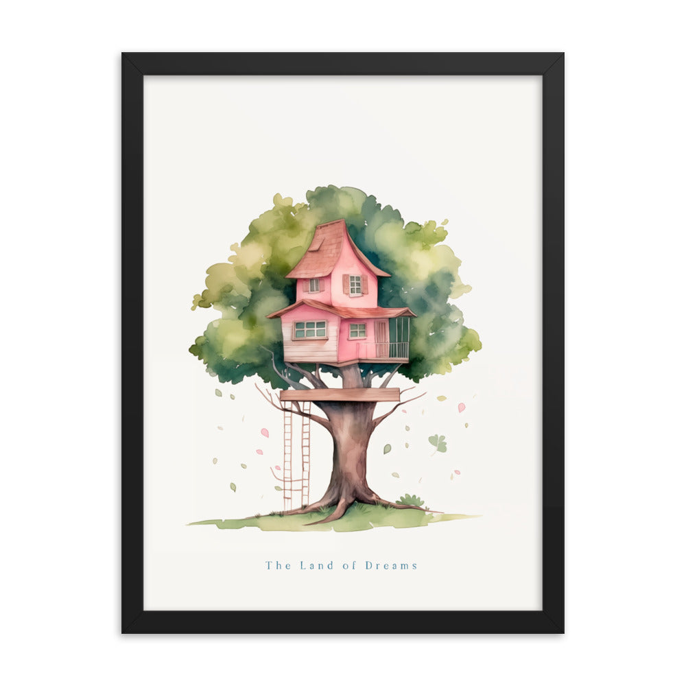 Imagination Station - Treehouse Dreamscape Art - - Framed Poster