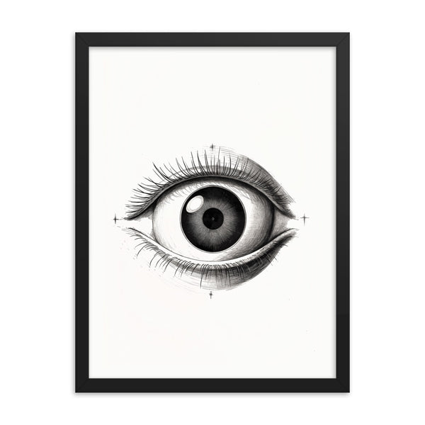 Visionary Moments - Framed Eye Art - Black 18″×24″ - Framed Posters