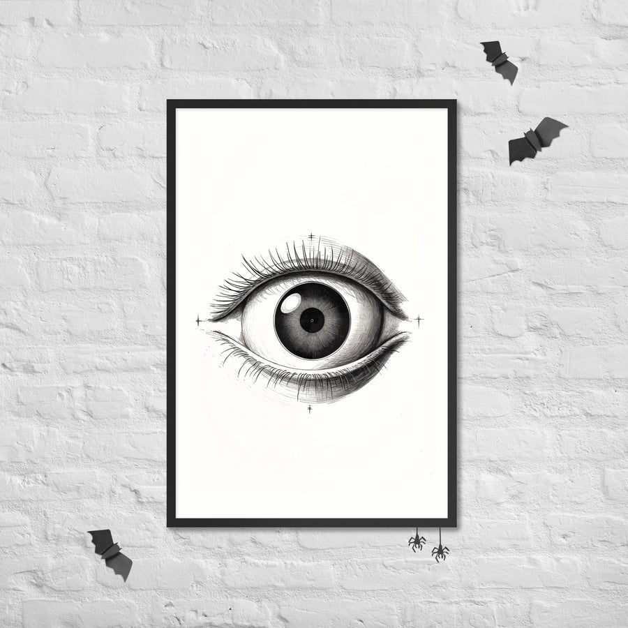 Visionary Moments - Framed Eye Art - Black 24″×36″ - Framed Posters