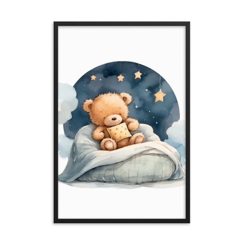 Image of Bedtime Bliss - Adorable Teddy Bear Poster
