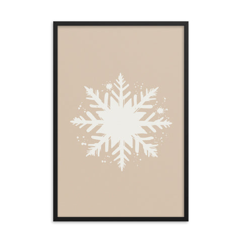 Image of Timeless Frost - Framed Snowflake Design