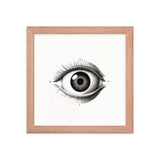 Visionary Moments - Framed Eye Art - Red Oak 10″×10″ - Framed Posters