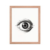 Visionary Moments - Framed Eye Art - Red Oak 11″×14″ - Framed Posters