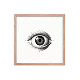 Visionary Moments - Framed Eye Art - Red Oak 18″×18″ - Framed Posters