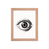 Visionary Moments - Framed Eye Art - Red Oak 8″×10″ - Framed Posters