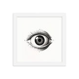 Visionary Moments - Framed Eye Art - White 10″×10″ - Framed Posters