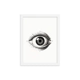 Visionary Moments - Framed Eye Art - White 12″×16″ - Framed Posters