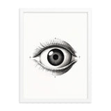 Visionary Moments - Framed Eye Art - White 18″×24″ - Framed Posters