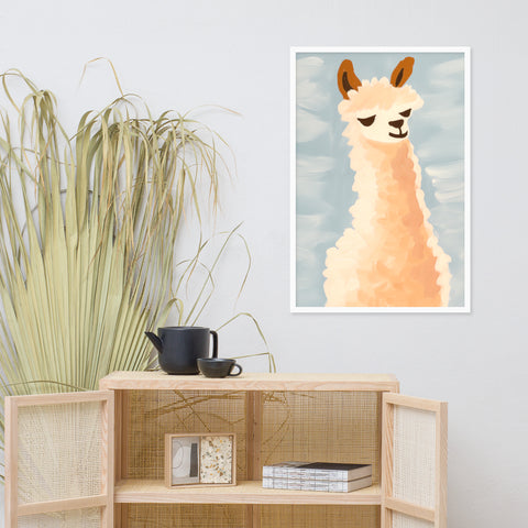 Image of Llama Bliss - Whimsical Art for Your Space