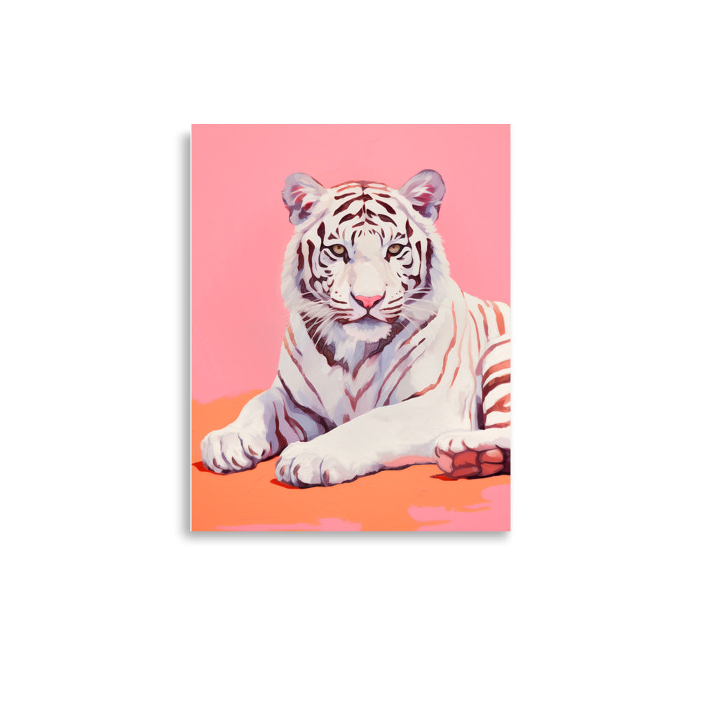 Tiger's Grace - A Playful Contrast - 11″×14″ - Posters