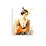 Graceful Moments - Elegant Lady Art - 11″×14″ - Paper Posters