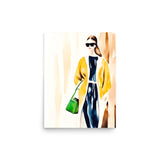 Sophisticated Stride - Fashionable Wall Art - 12″×16″ - Paper Posters