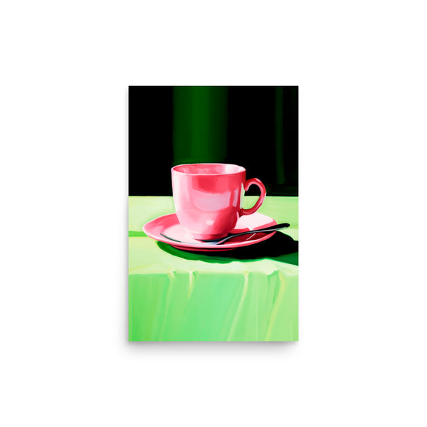 Morning Bliss - Pink and Green Harmony - 12″×18″ - Posters