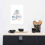 Solitude in Snow - Elegant Pine - 12″×18″ - Paper Posters