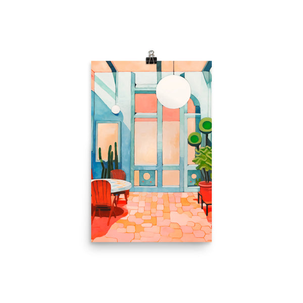 Vibrant Vibes - Colorful Interior Art Poster - 12″×18″ - Posters With Hanger