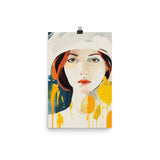 Bold and Beautiful - Vibrant Woman Portrait - 12″×18″ - Posters With Hanger