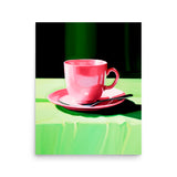 Morning Bliss - Pink and Green Harmony - 16″×20″ - Posters