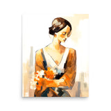 Graceful Moments - Elegant Lady Art - 16″×20″ - Paper Posters