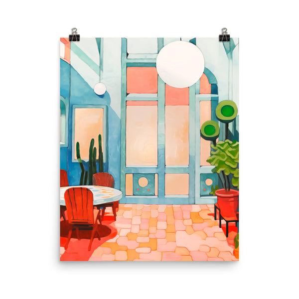 Vibrant Vibes - Colorful Interior Art Poster - 16″×20″ - Posters With Hanger