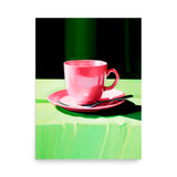 Morning Bliss - Pink and Green Harmony - 18″×24″ - Posters