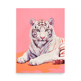 Tiger's Grace - A Playful Contrast - 18″×24″ - Posters