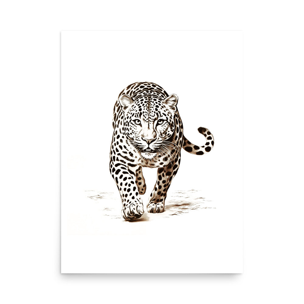 Wild Grace - Framed White Tiger Art - 18″×24″ - Paper Posters