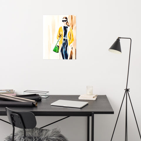 Image of Sophisticated Stride - Fashionable Wall Art