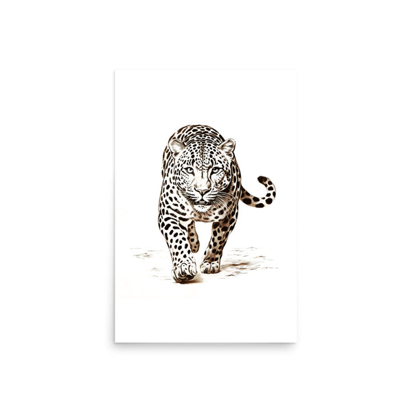 Wild Grace - Framed White Tiger Art - 20″×30″ - Paper Posters