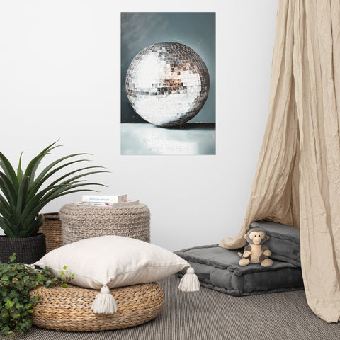 Glamour Glow - Disco Ball Poster