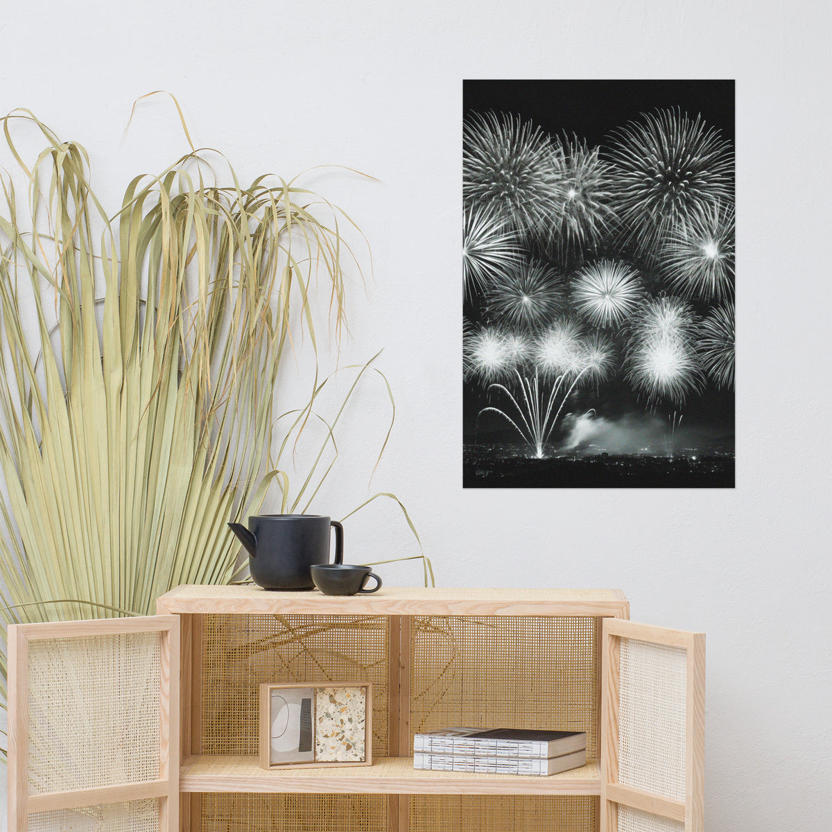 Night Sky Celebration - Fireworks Display - 24″×36″ - Paper Posters