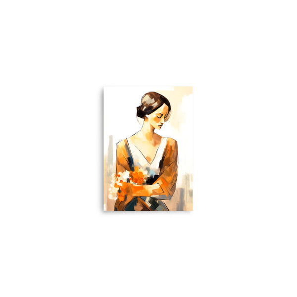 Graceful Moments - Elegant Lady Art - 5″×7″ - Paper Posters