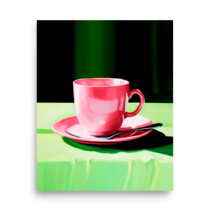 Morning Bliss - Pink and Green Harmony - 8″×10″ - Posters