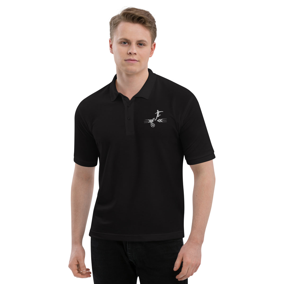 Nostalgia on the Field - Premium Polo Shirt - - Print Material