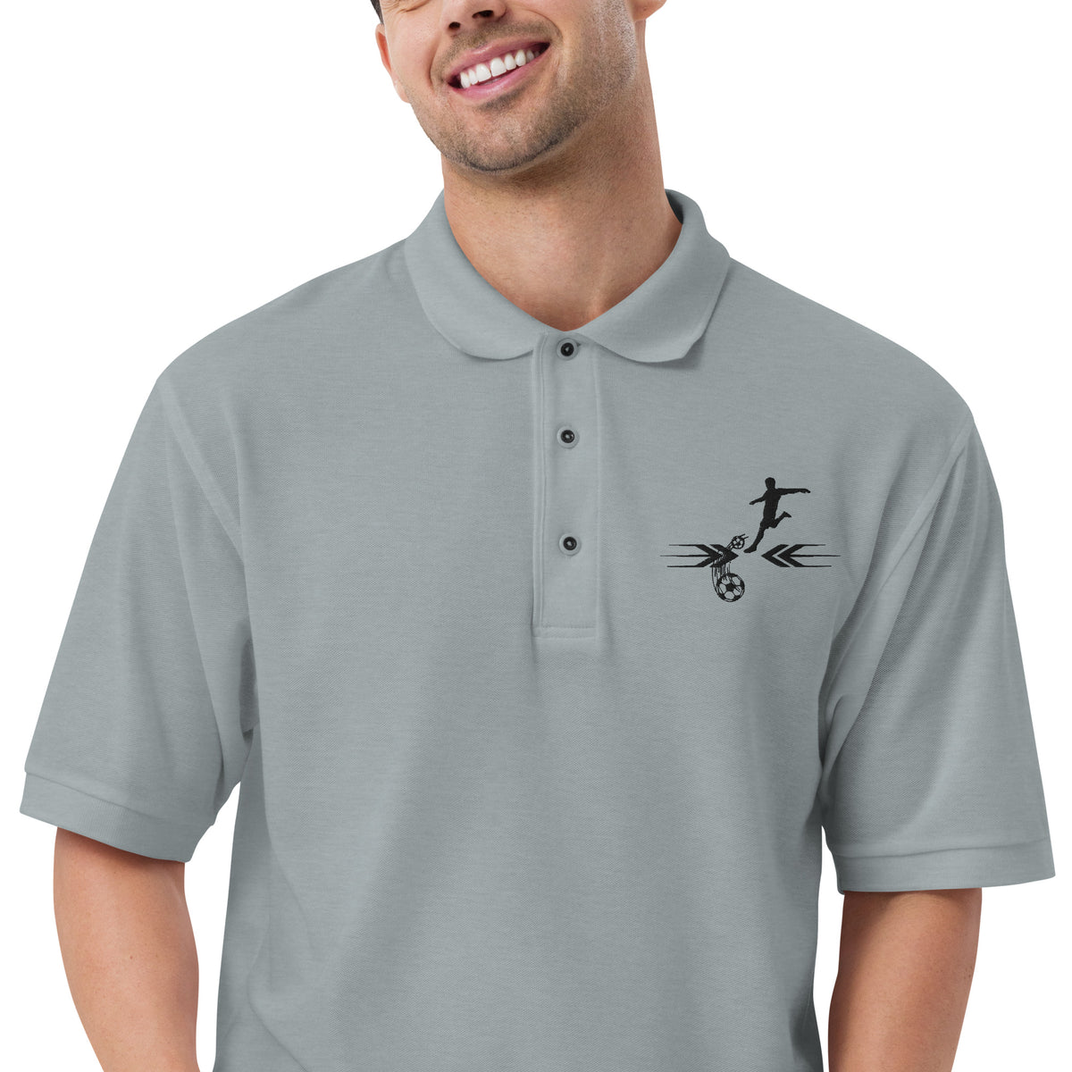 Nostalgia on the Field - Premium Polo Shirt - - Print Material