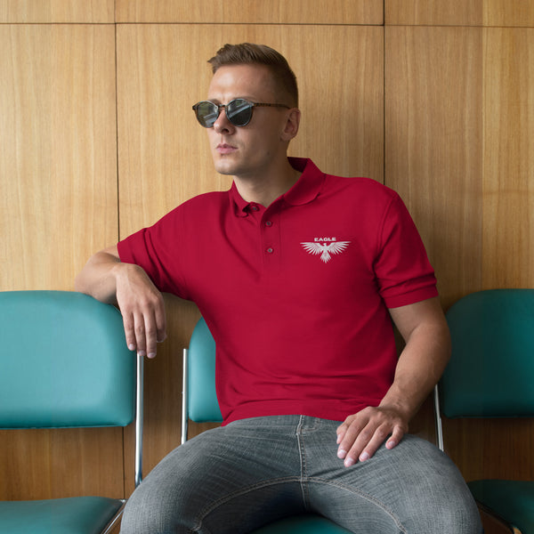 Wings of Inspiration - Elevate Your Style with Our Eagle Polo - - Polo Shirts