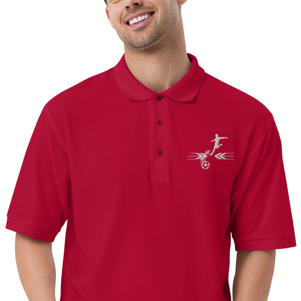 Nostalgia on the Field - Premium Polo Shirt - - Print Material