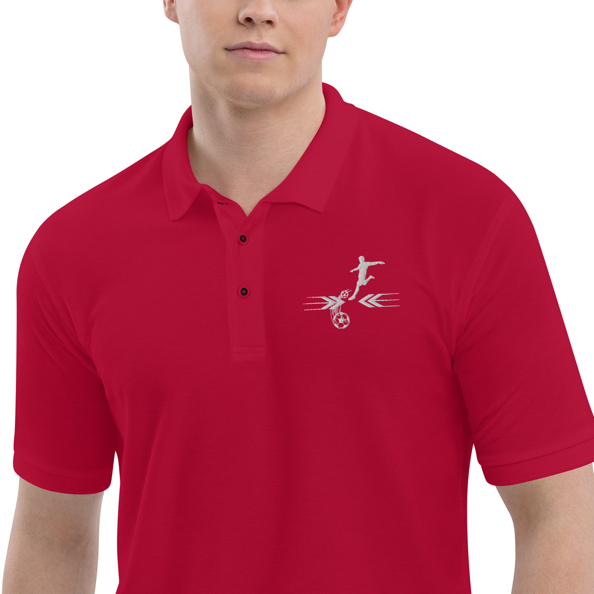 Nostalgia on the Field - Premium Polo Shirt - - Print Material