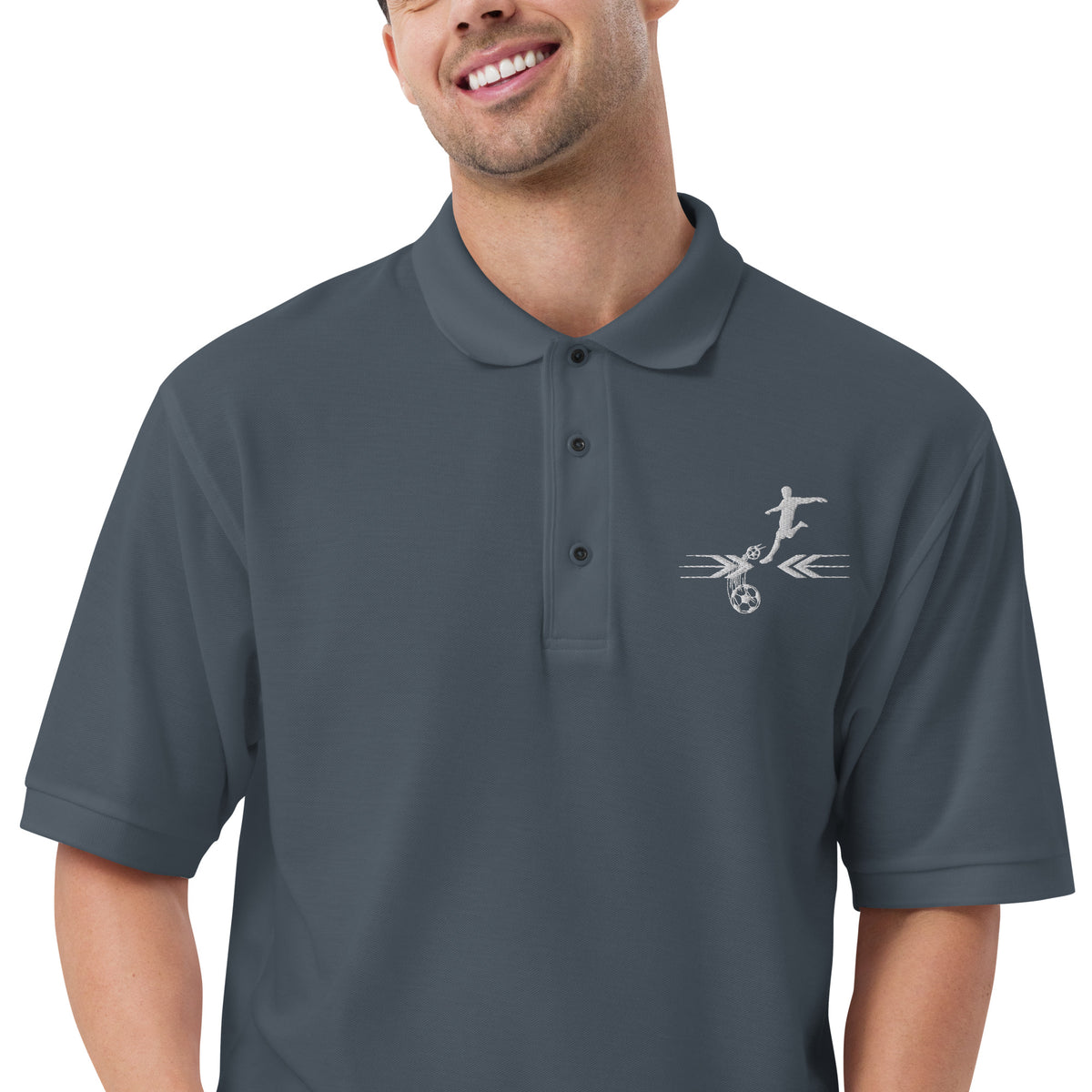 Nostalgia on the Field - Premium Polo Shirt - - Print Material