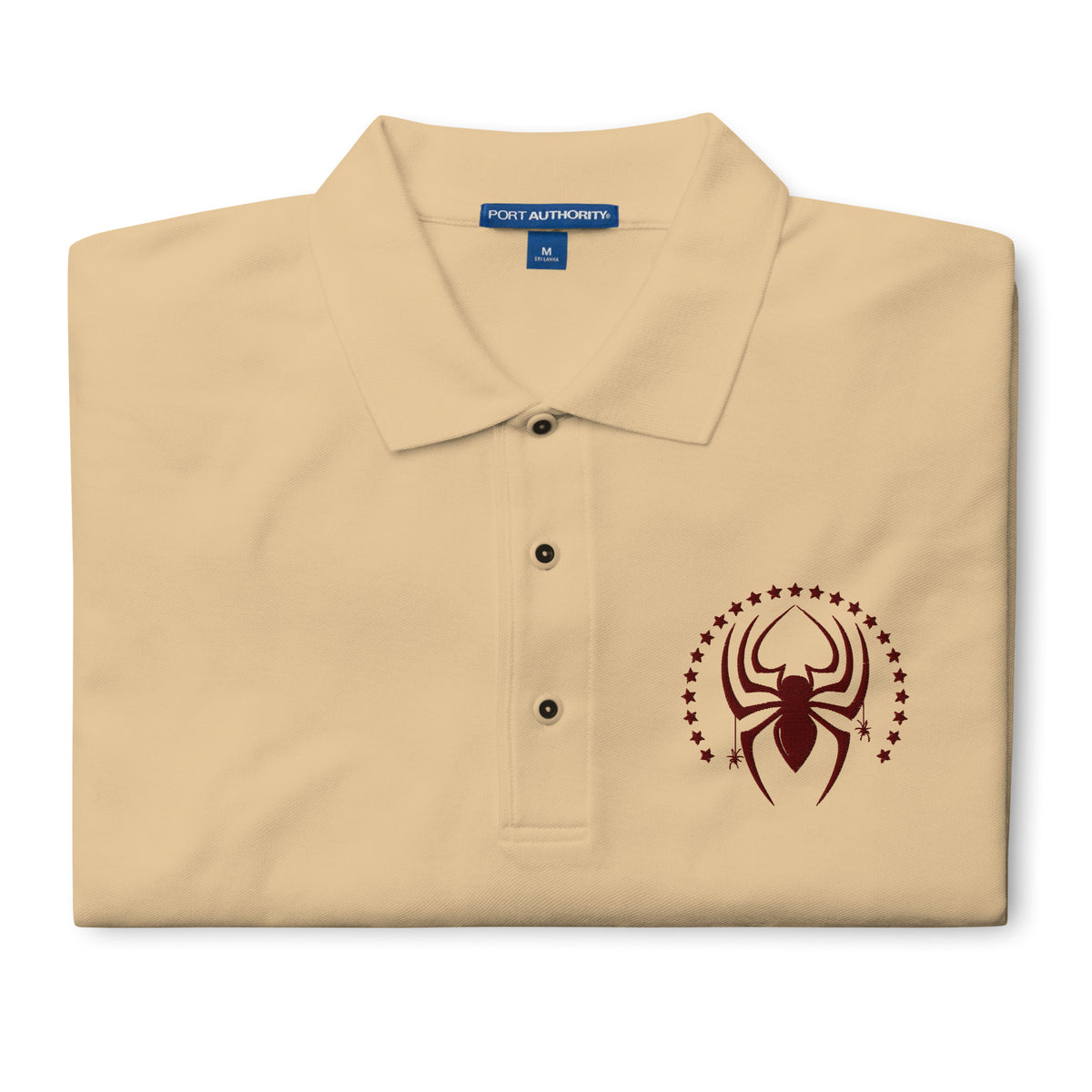 Spider Silk Style - Spin Memories with Our Premium Polo - Stone - Polo Shirts