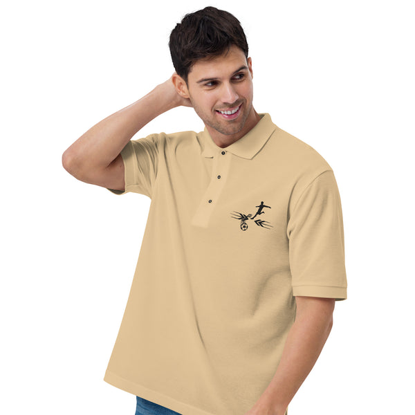 Nostalgia on the Field - Premium Polo Shirt - - Print Material