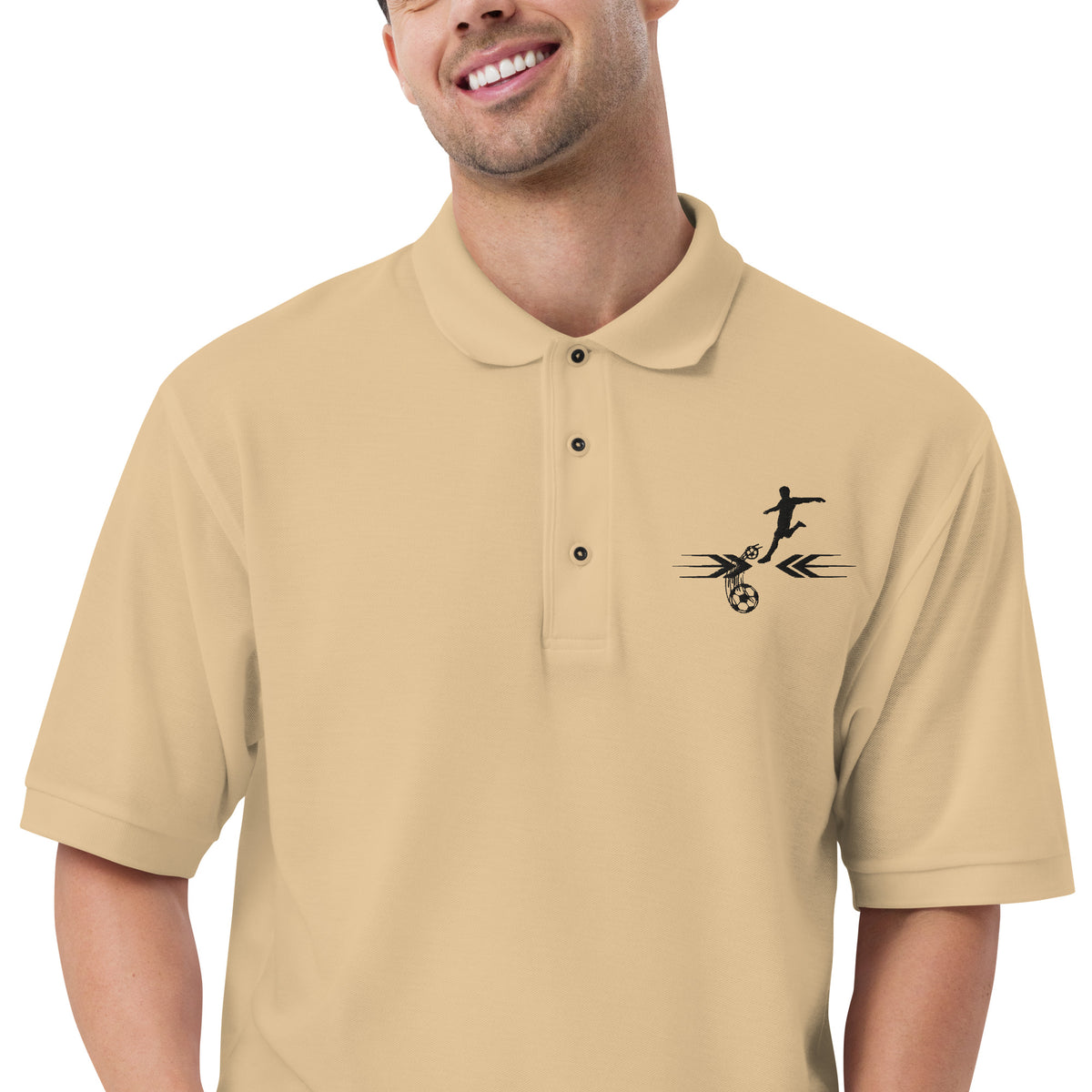 Nostalgia on the Field - Premium Polo Shirt - - Print Material