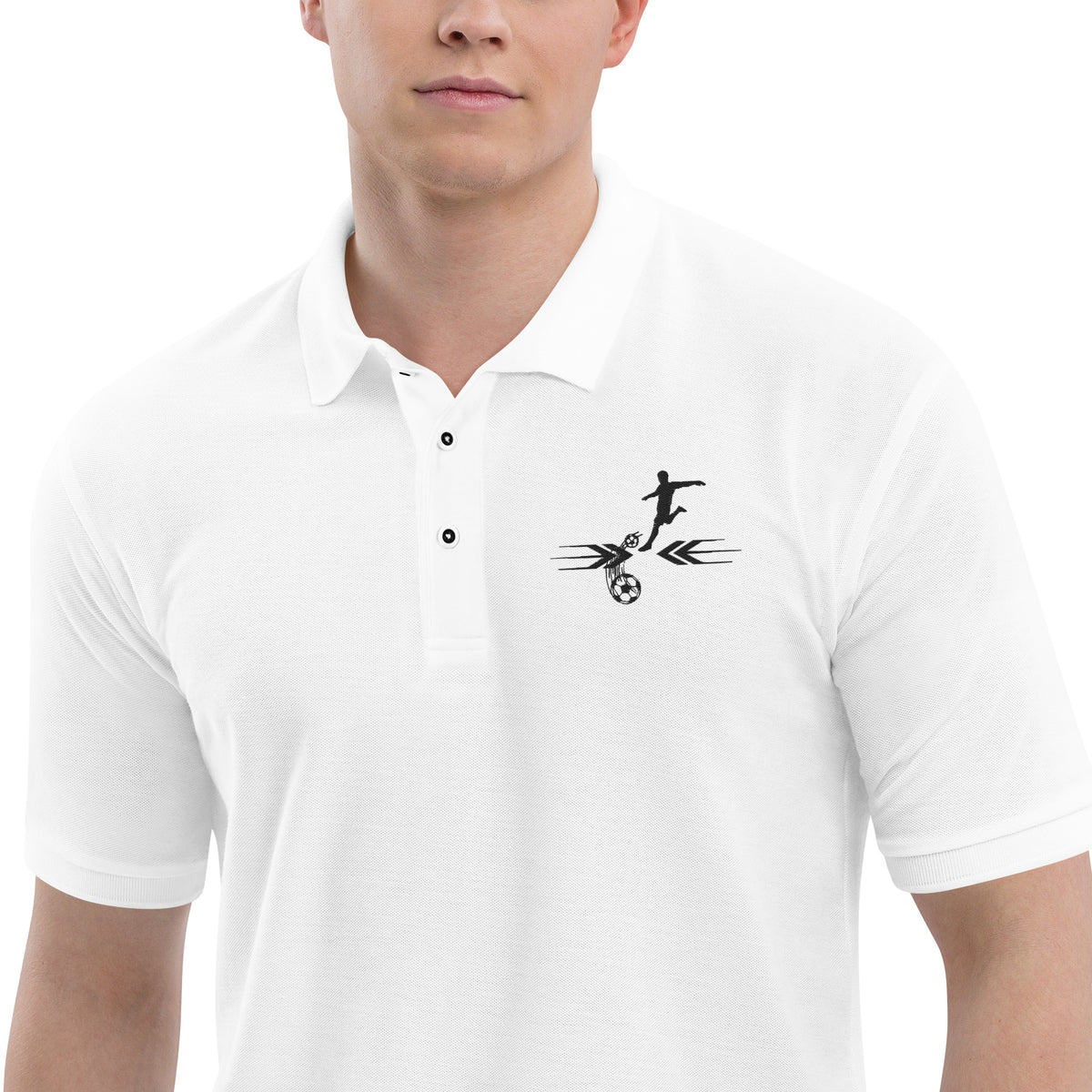 Nostalgia on the Field - Premium Polo Shirt - - Print Material