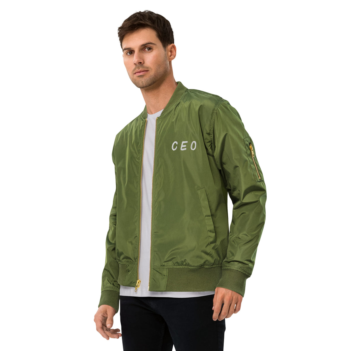 Embroidered Memories - Personalized CEO Bomber Jacket - - Jackets