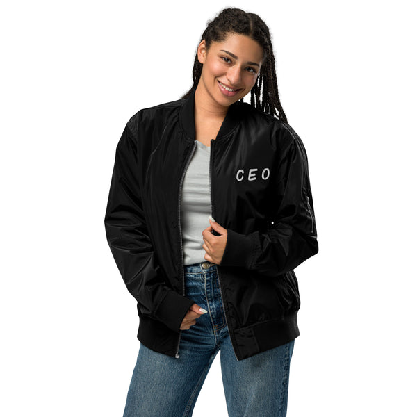 Embroidered Memories - Personalized CEO Bomber Jacket - - Jackets