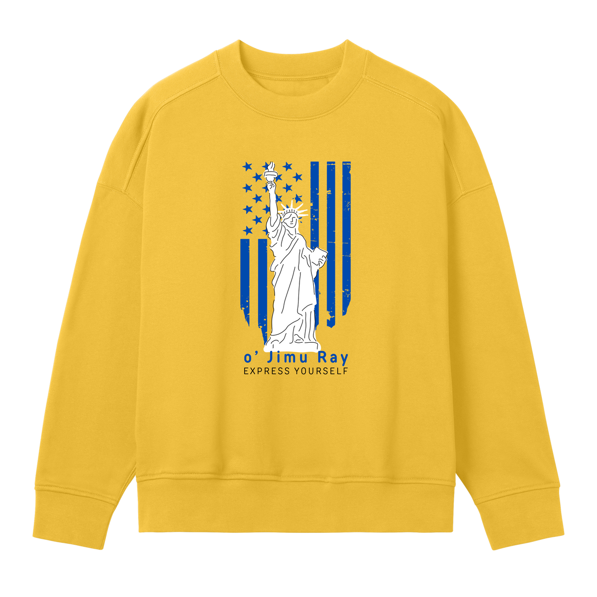 Patriot Spirit Women's Sweatshirt - o' Jimu Ray 4th July Special - Primrose yellow women - Sweatshirts