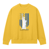 Patriot Spirit Women's Sweatshirt - o' Jimu Ray 4th July Special - Primrose yellow women - Sweatshirts