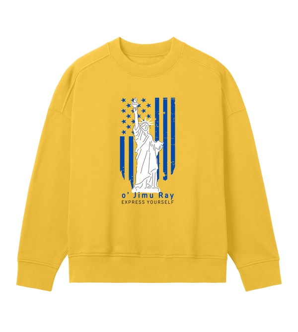 Patriot Spirit Women's Sweatshirt - o' Jimu Ray 4th July Special - Primrose yellow women - Sweatshirts