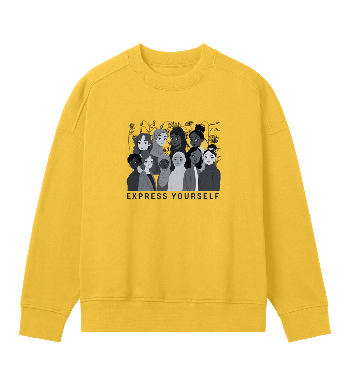 Empowered and Expressive - Oversized Sweatshirt - Primrose yellow women - Sweatshirts