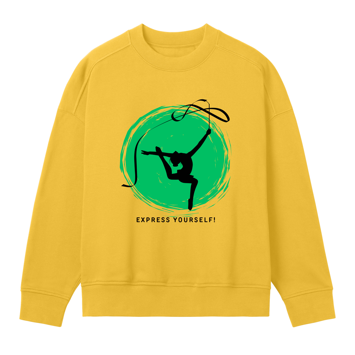 Vibrant Vibes - Oversized Sweatshirt for the Bold - Primrose yellow women - Sweatshirts