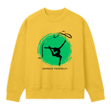 Vibrant Vibes - Oversized Sweatshirt for the Bold - Primrose yellow women - Sweatshirts